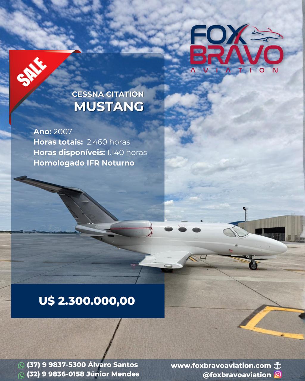 Aeronave 2007 – CITATION MUSTANG C510