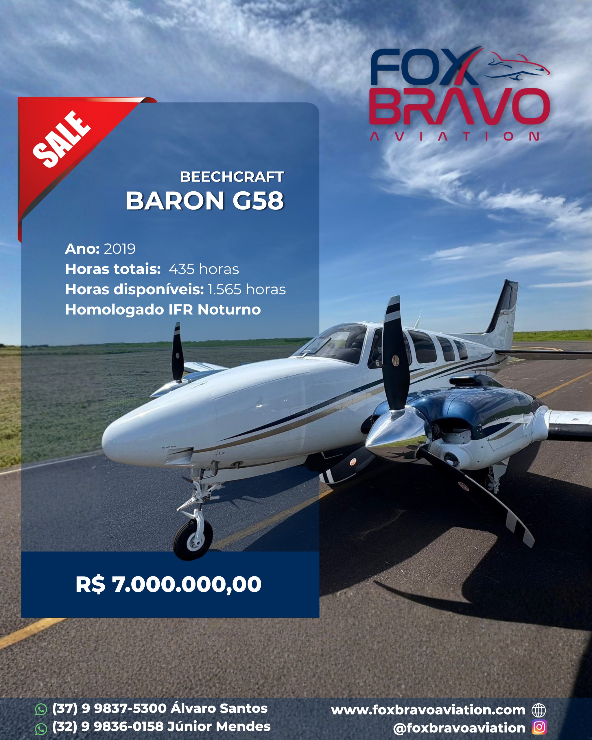 Aeronave 2013 – Baron 58