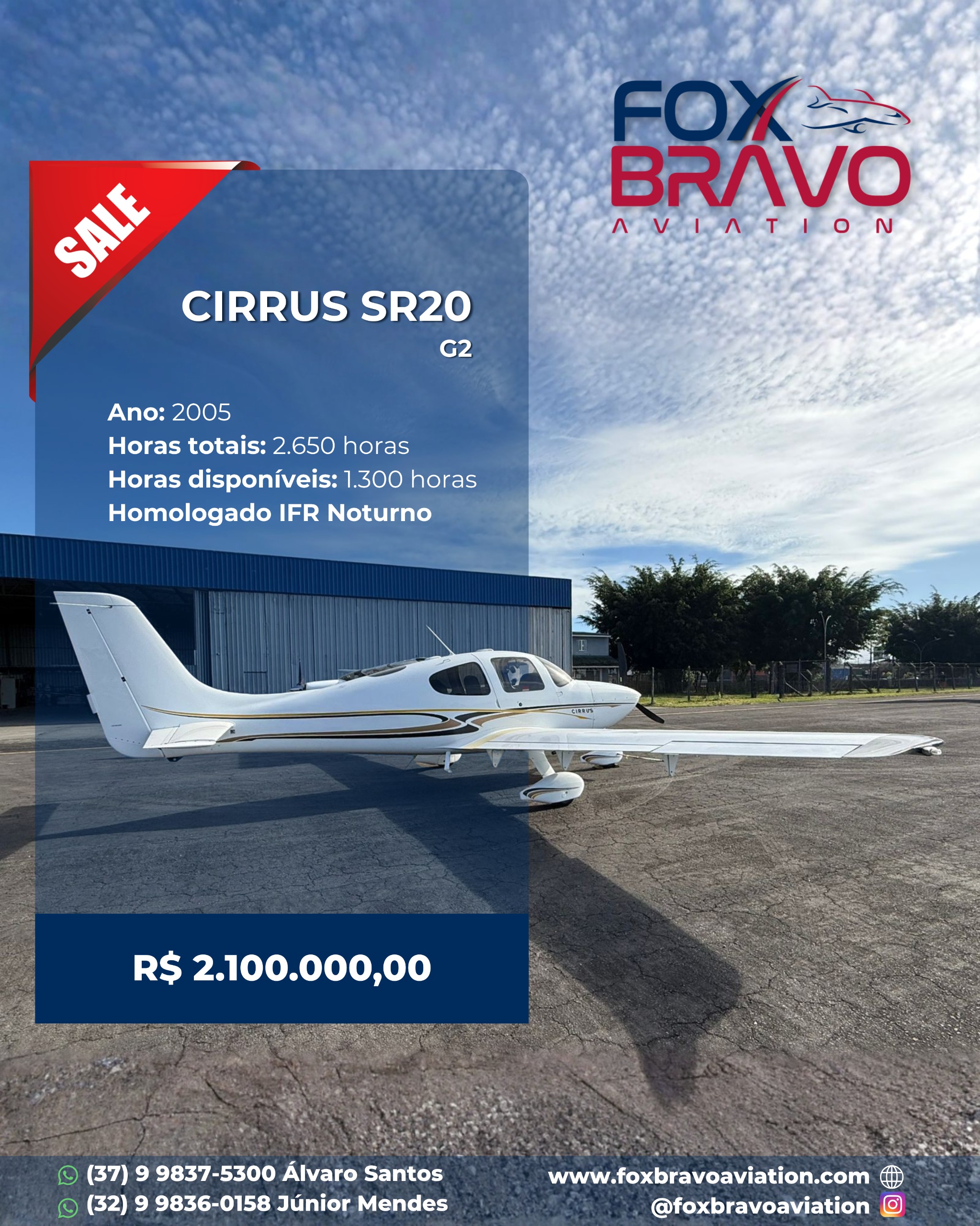Aeronave 2005 – CIRRUS SR-20